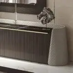 Alex Bar Unit PU Leather sideboard cabinet | minimalist sideboard - Image 2