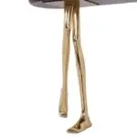 Citron Walking Console table: The Ultimate Golden Console Table with Italian Marble Top - Image 2