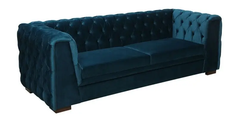 Edison Luxurious Velvet Sofa: Elegant 3-Seater Living Room - Image 4
