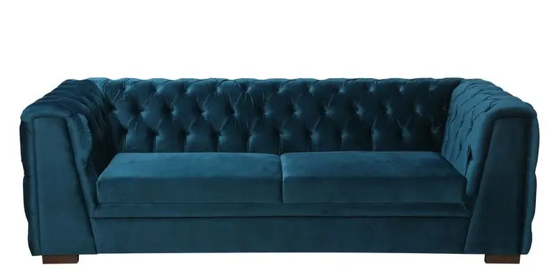 Edison Luxurious Velvet Sofa: Elegant 3-Seater Living Room - Image 8