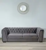 Edison Luxurious Velvet Sofa: Elegant 3-Seater Living Room - Image 7