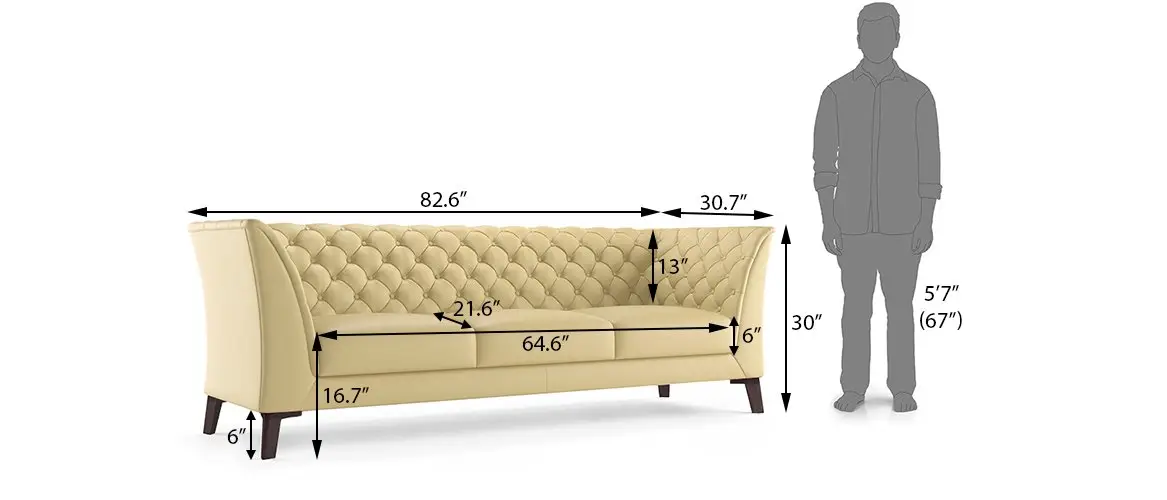 Weston Luxurious PU Leather Sofa: Elegant 5-Seater Living Room - Image 7