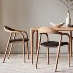 Wooden Cafe Chair | Sheesham wood Dining Chair | Cafe Designer Chair - 4Pc - Image 5