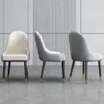 Zenith PU leather Dining Chair | Modern Design Restaurant Chair-2pc - Image 4