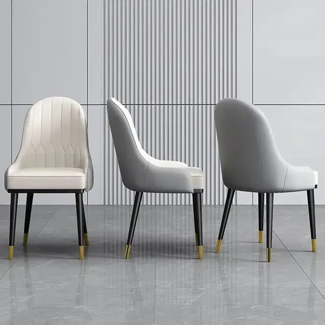 Zenith PU leather Dining Chair | Modern Design Restaurant Chair-2pc - Image 4