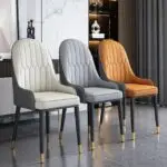 Zenith PU leather Dining Chair | Modern Design Restaurant Chair-2pc - Image 5