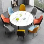 Zenith PU leather Dining Chair | Modern Design Restaurant Chair-2pc - Image 10
