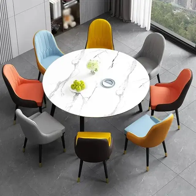 Zenith PU leather Dining Chair | Modern Design Restaurant Chair-2pc - Image 10