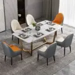 Zenith PU leather Dining Chair | Modern Design Restaurant Chair-2pc - Image 7