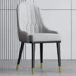 Zenith PU leather Dining Chair | Modern Design Restaurant Chair-2pc - Image 9