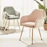 Shimi Stripe Exclusive Modern Design Dining Chair, Restaurant Chair-2pc - Image 9