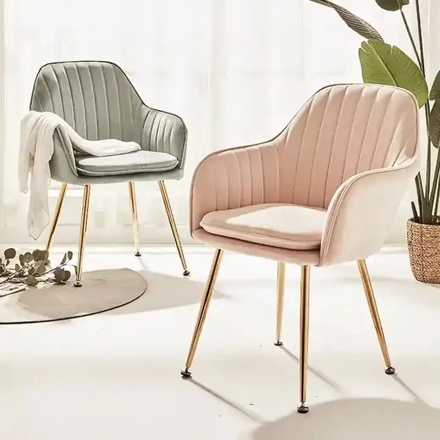 Shimi Stripe Exclusive Modern Design Dining Chair, Restaurant Chair-2pc - Image 9