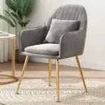 Shimi Stripe Exclusive Modern Design Dining Chair, Restaurant Chair-2pc - Image 2