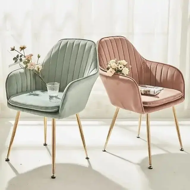 Shimi Stripe Exclusive Modern Design Dining Chair, Restaurant Chair-2pc - Image 3