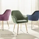 Shimi Stripe Exclusive Modern Design Dining Chair, Restaurant Chair-2pc