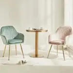 Shimi Stripe Exclusive Modern Design Dining Chair, Restaurant Chair-2pc - Image 8