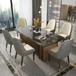 Zenith PU leather Dining Chair | Modern Design Restaurant Chair-2pc - Image 6