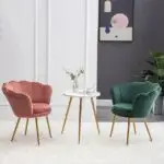 Flower Velvet Dining Chair | Modern Design Restaurant Chair-2pc