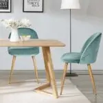Plush Velvet Dining Chair | Modern Design Restaurant Chair-2pc
