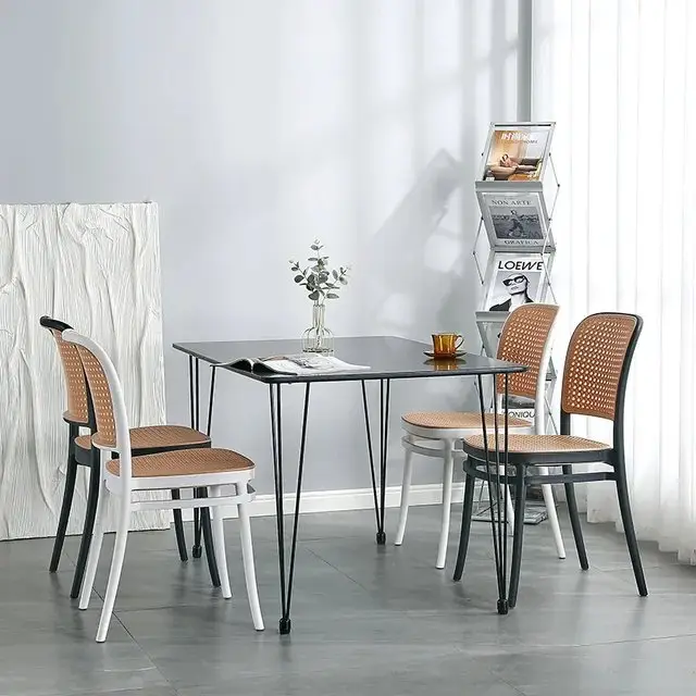 New Moulded Cane Chair | Dining Chair | Cafe Designer Chair - 4Pc - Image 2