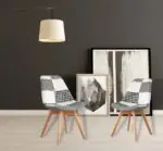 Patchwork Chair | Dining Chair Designer Chair - 4Pc - Image 3