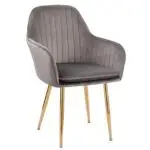 Shimi Stripe Exclusive Modern Design Dining Chair, Restaurant Chair-2pc - Image 10