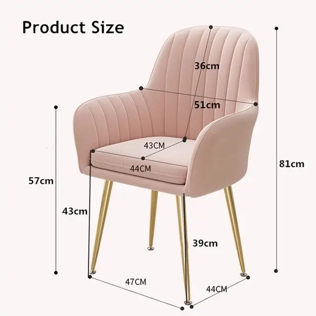 Shimi Stripe Exclusive Modern Design Dining Chair, Restaurant Chair-2pc - Image 5