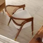 Cane Dining Chair | Sheesham Wood Restaurant Chair-2pc - Image 2