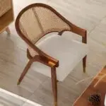 Cane Dining Chair | Sheesham Wood Restaurant Chair-2pc
