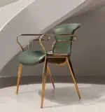 Luxury Modern-Classical Velour Dining Chair | Restaurant Chair: The Pinnacle of Comfort and Style - Image 5