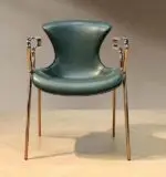 Luxury Modern-Classical Velour Dining Chair | Restaurant Chair: The Pinnacle of Comfort and Style - Image 7