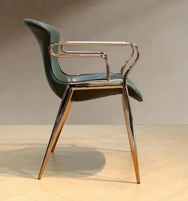 Luxury Modern-Classical Velour Dining Chair | Restaurant Chair: The Pinnacle of Comfort and Style - Image 6