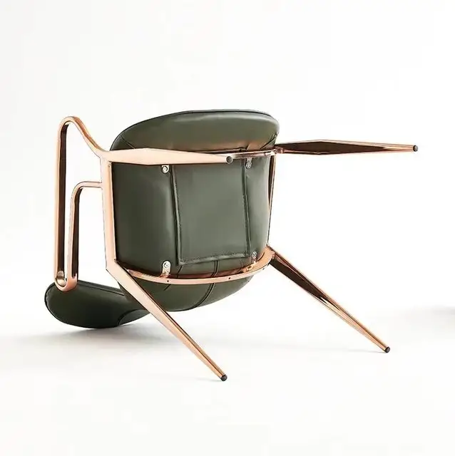 Luxury Modern-Classical Velour Dining Chair | Restaurant Chair: The Pinnacle of Comfort and Style - Image 4