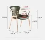 Luxury Modern-Classical Velour Dining Chair | Restaurant Chair: The Pinnacle of Comfort and Style - Image 3