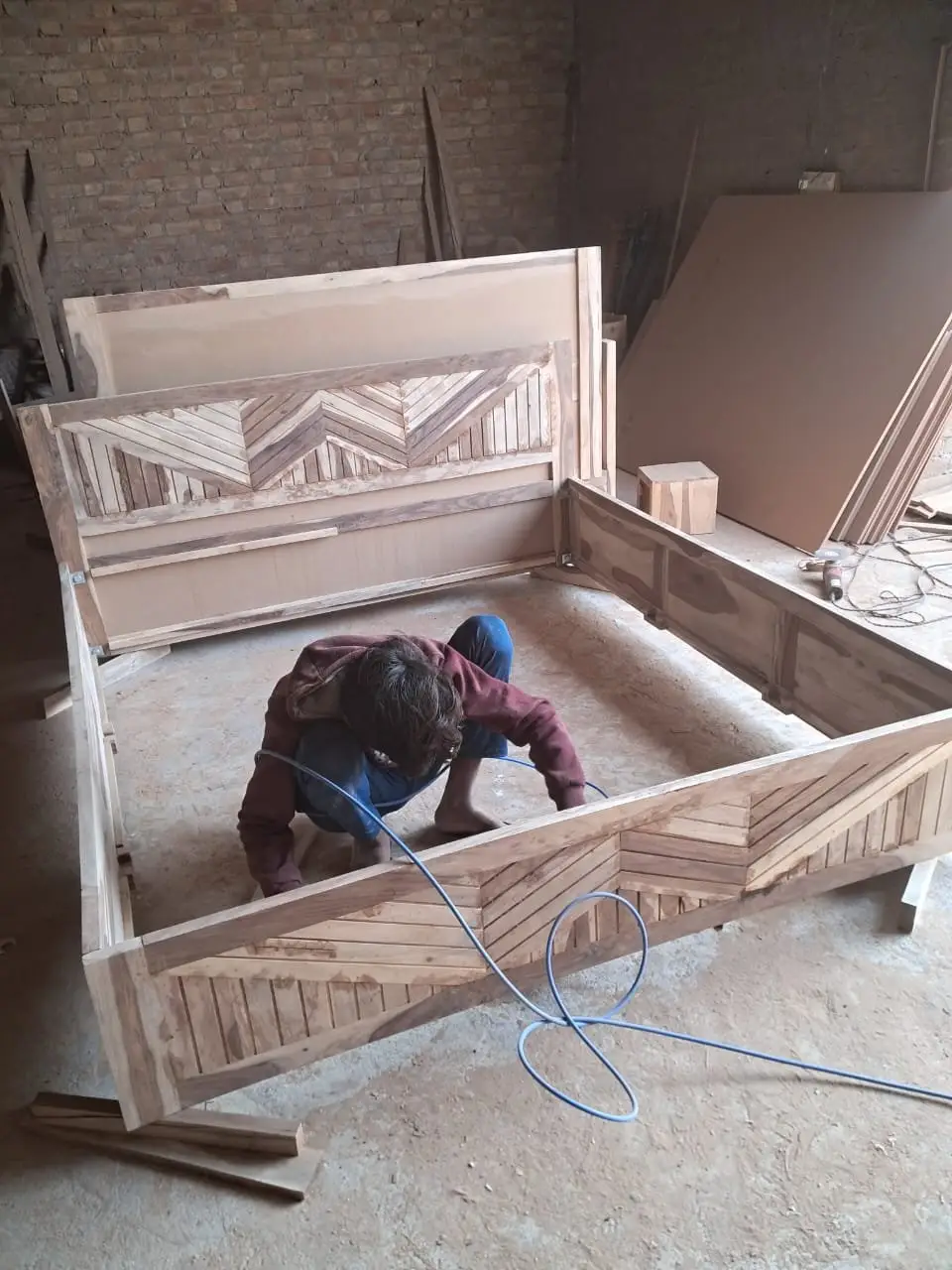 Wooden Street Sheesham bed - Image 3