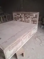 Yama Diamond Solid wood bed - Image 4