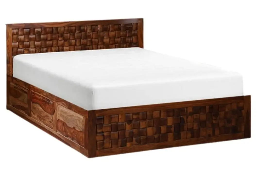1000048841.jpg Vivere Zen Sheesham wood bed - Image 1