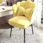 Flower Velvet Dining Chair | Modern Design Restaurant Chair-2pc - Image 4