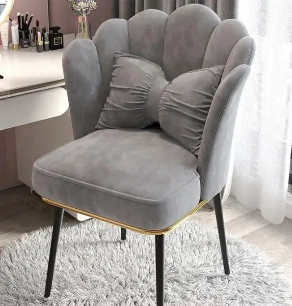 Flower Velvet Dining Chair | Modern Design Restaurant Chair-2pc - Image 6