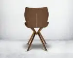 Tiffany Dining Table and 6 chairs Set Stainless Steel and Golden Leg + Natural Marble Top Table - Image 7