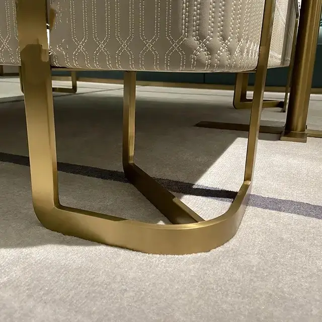 Cartier Luxe Modern Minimalist Coffee Table Set with Marble Top and Gold Finish - Image 5