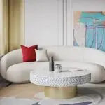 Leon Casa Modern Inlay Coffee Table - Image 6