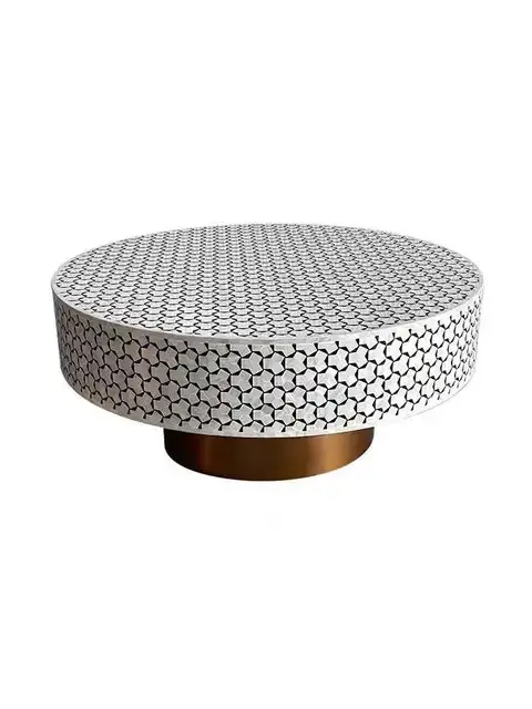 Leon Casa Modern Inlay Coffee Table - Image 4