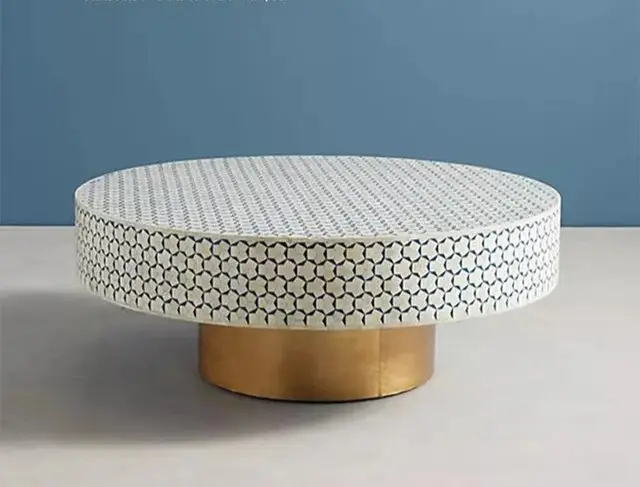 Leon Casa Modern Inlay Coffee Table - Image 5