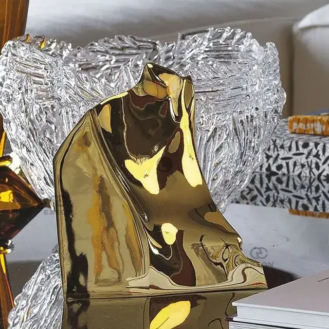 Golden Glamour Luxurious Maximalist Modern Coffee Table - Image 5