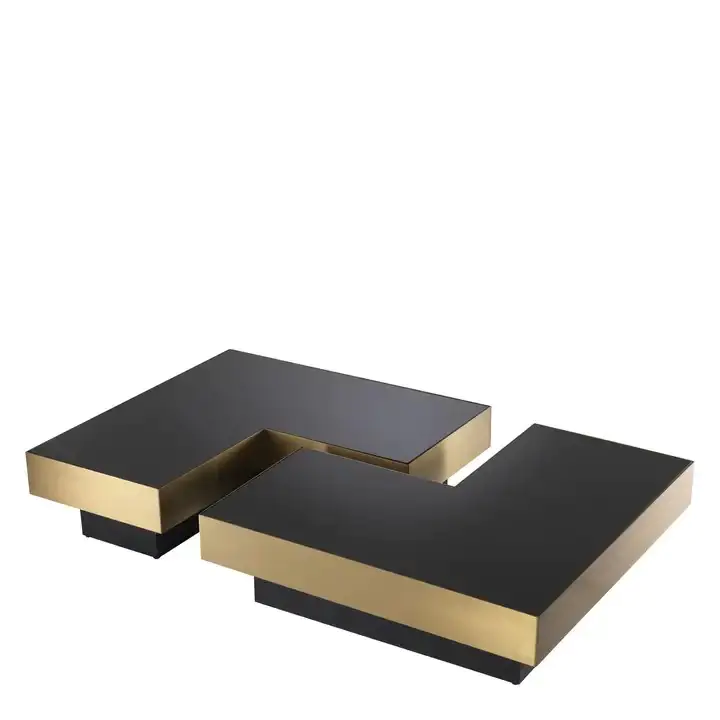 Modern Luxury Living Room Furniture Coffee Table Stainless steel Coffee Table - Image 4