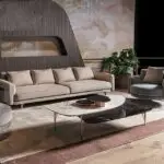 Modern Marble Coffee Table Round Small Nesting Tables Living Room