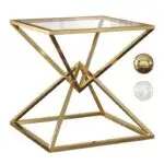 Picasso Elegant Minimalist Golden End Table – Perfect for Modern Homes and Spaces