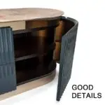 SmartHomes Bar Unit sideboard cabinet with Stainless Steel Base - Image 3