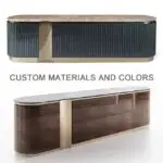 SmartHomes Bar Unit sideboard cabinet with Stainless Steel Base - Image 2